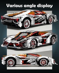 BAV 1:10 Sports Car Building Set Model and Racing Collectable J10015 LAMPOER