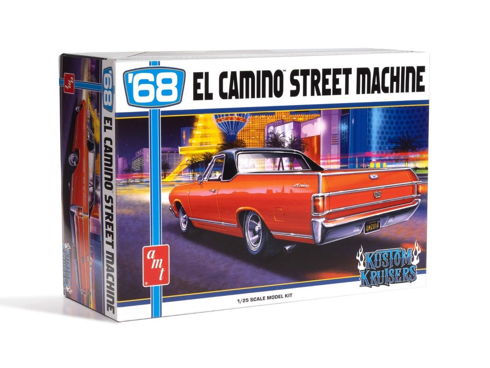 AMT 1/25 1968 Chevy El Camino Street Machine Model Kit 396 Big Block AMT1484