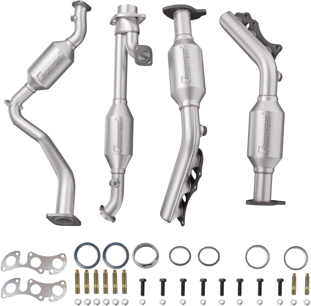 Front Rear Left Right Catalytic Converter Compatible with Toyota 4Runner 2003-20