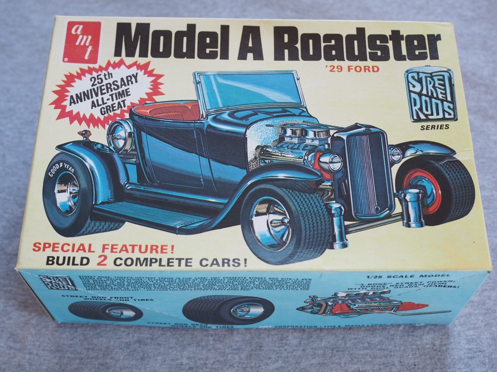 AMT 1929 1/25 FORD MODEL A ROADSTER MODEL KIT *PARTS ONLY*