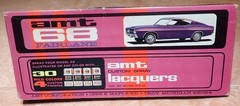 AMT 1968 Ford Fairlane Torino GT model kit unbuilt 60s issue screw bottom