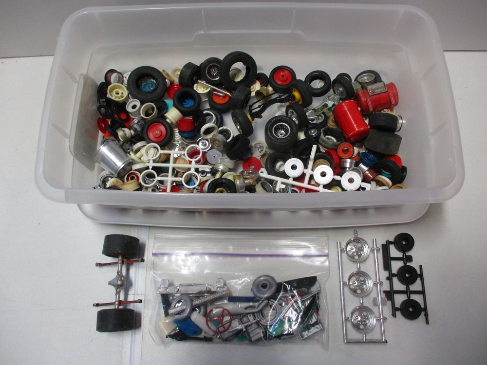 MPC, Revell or AMT Tires, Hubcaps and Parts Lot