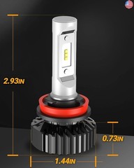 SEALIGHT H11/H8/H9/H16 LED Bulbs, 30,000LM 600% Super Brighter H11 Halogen