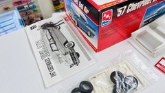 AMT 1957 Chevy Bel Air 1/25 Scale Plastic Model – Open Complete See Photos