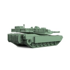 1/100 Military Model Kit US M1A1 AIM Main Battle Tank