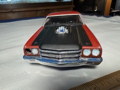 Vint 1980’s Plastic Model Kit 1970 Chevrolet Chevelle SS Built Revell Kit Maroon