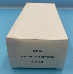 1988 Chevrolet Corvette Roadster Dark Red Dealer Promo 6095EO New In Box!