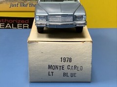 Dealer Promo 1978 Chevrolet Monte Carlo Lt. Blue