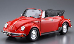 Aoshima 1/24 1975 Volkswagen 15Adk Beetle 1303S Cabriolet Plastic Model Kit