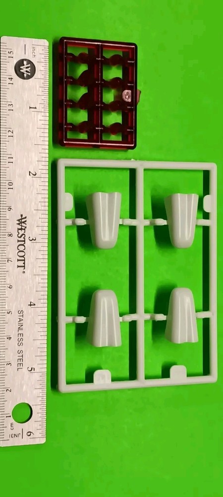 Amber Red Bullet Tail Light Lamp Custom Car 1959 Cadillac Ambulance 1/25 AMT