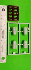 Amber Red Bullet Tail Light Lamp Custom Car 1959 Cadillac Ambulance 1/25 AMT