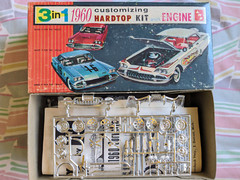 SUPER RARE! *ORIGINAL VINTAGE SMP AMT 1960 CHEVY CORVETTE HARDTOP KIT *COMPLETE!