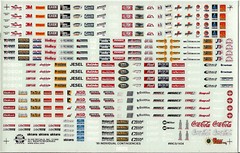 NASCAR DECAL 1999 INDIVIDUAL STOCK CAR FENDER CONTINGENCIES – 1/24