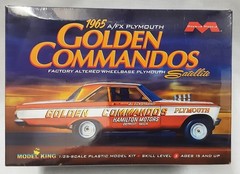 Moebius Model King 1965 Plymouth afx Golden Commandoes 1/25 Plastic Model #1237