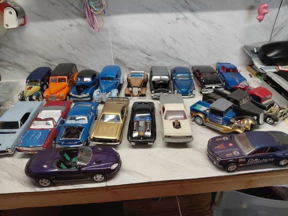 Model Junkyard/parts Plastic , Nice Custom Race Car Lot Of 20 Ford,chevy,hot Rod