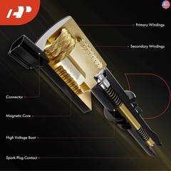 A-Premium Engine Ignition Coil Packs Compatible with Nissan Altima Rogue Sentra
