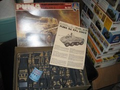 MIB German Puma Sd. Kfz 234/2 Heavy Armoured Car in 1/35 scale by Italeri