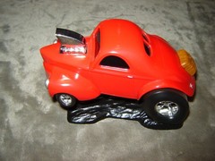Polar Lights 6001F Willy Fast Cherry Bomb Red Box open kit Built 1998 Kit AS IS