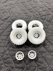 Resin Printed 1/25 42 X 16.50 Military Style Tread Tires Bart Wheels Mud Truck