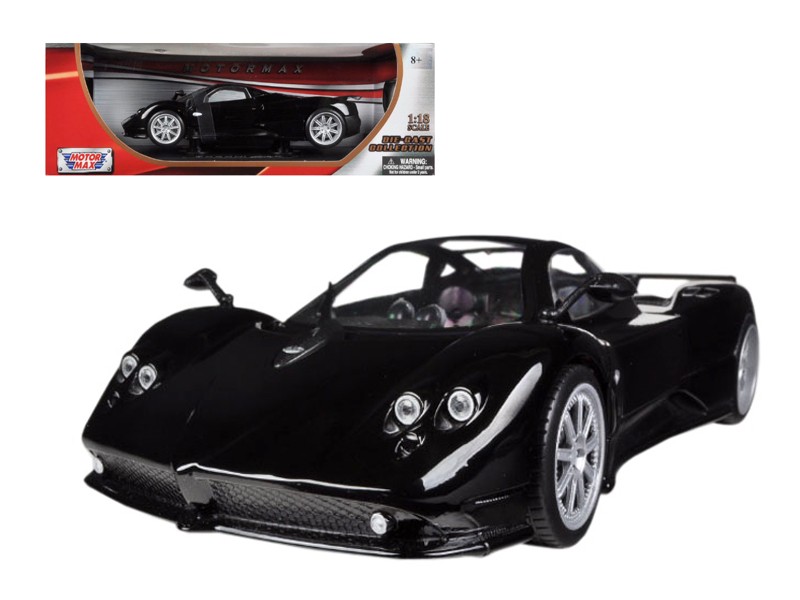 Motormax 79159BK 1/18 Pagani Zonda F Black Diecast Car Model