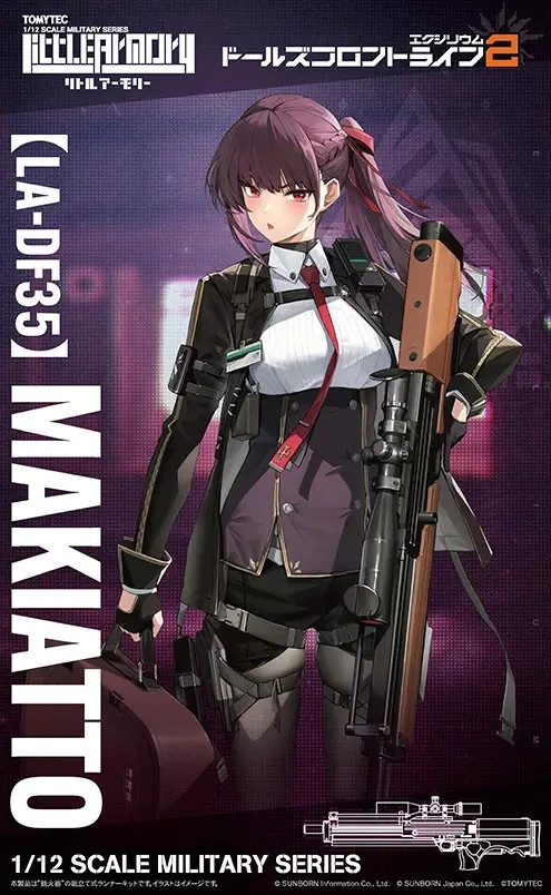 TomyTec Little Armory 1/12 LA-DF34 Dolls Front Line 2 Makiatto Gun Model Kit