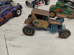 Model Junkyard/parts Plastic, Custom Race Car Lot Of 6,vintage dirt/drag Cars