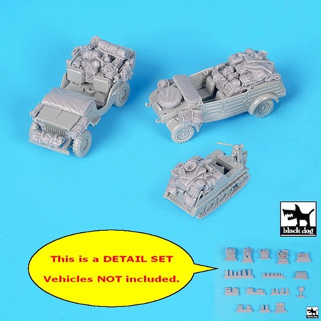 Black Dog 1/72 Stowage & Accessories for WWII Ground Vehicles (Academy) T72190