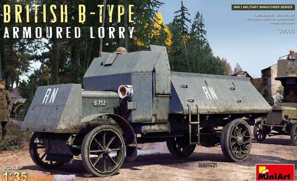 MINIART 39006 1/35 SCALE British B-Type Armoured Lorry Model Kit