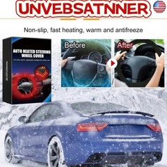 12V Heated Steering Wheel Cover Steering Wheel Warmer 14.5-15.5 Inch Steering