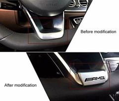 D Steering Wheel Squared Emblem Decal Sticker Badge Decor for AMG GLC C43