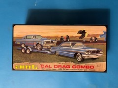 CAL DRAG COMBO MODEL KIT-INCUDES FORD FALCON & GALXIE AMT 1/25 SCALE NEW LOOK!!!