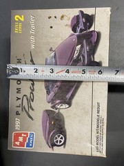1997 PLYMOUTH PROWLER WITH TRAILER 1/25 AMT / ERTL OPEN BOX – Brand new