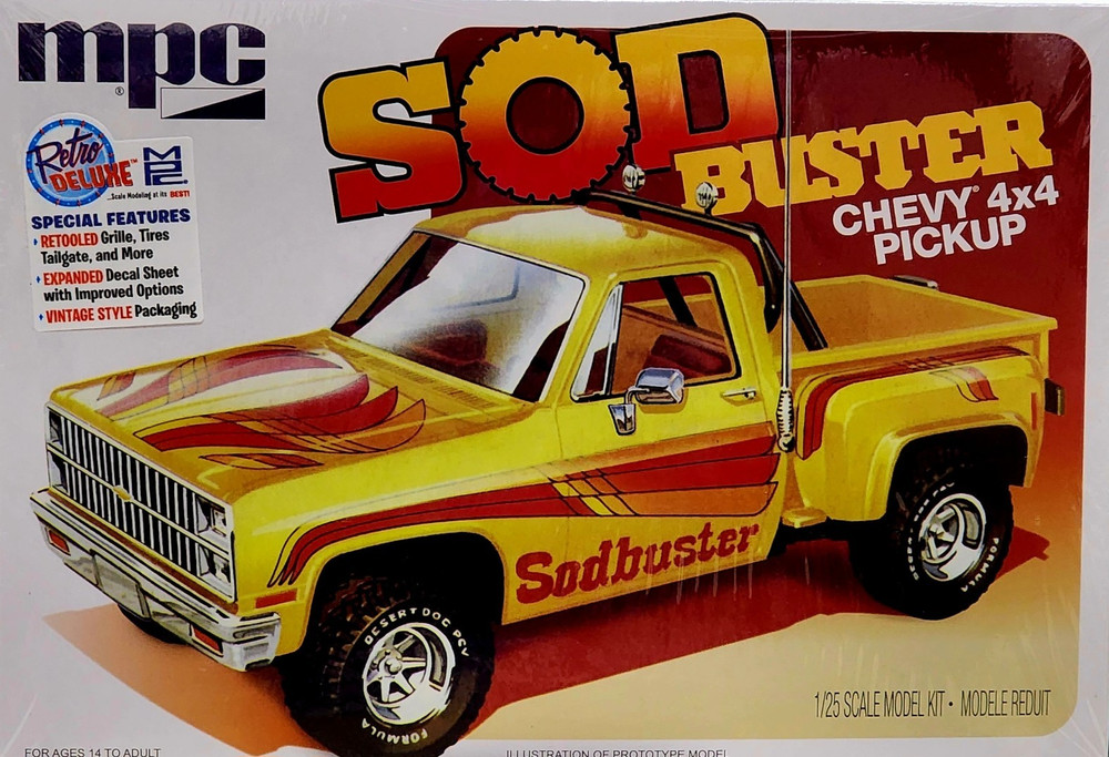 Sod Buster ’81 Chevy 4X4 Pickup Truck MPC 1:25 NEW FACT SEALED *US Seller**