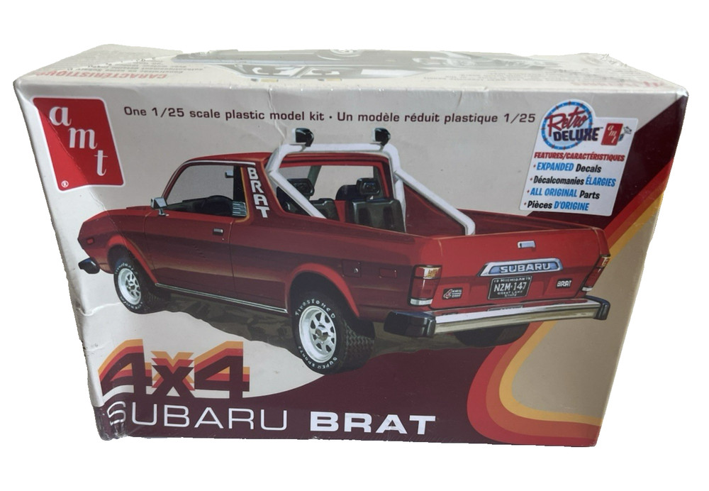 AMT 1128M Subaru Brat 4X4 Model 1:25 Stock-Custom Retro Deluxe Sealed 2019