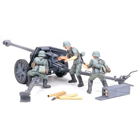 Tamiya 1/35 German 7.5cm Pak40 AT Gun TAM35047 Plastic Models Armor/Military