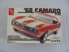 1981 AMT Ertl 1/25 Orange 1968 Chevrolet Camaro Z28 Model Car Kit #6559 New!