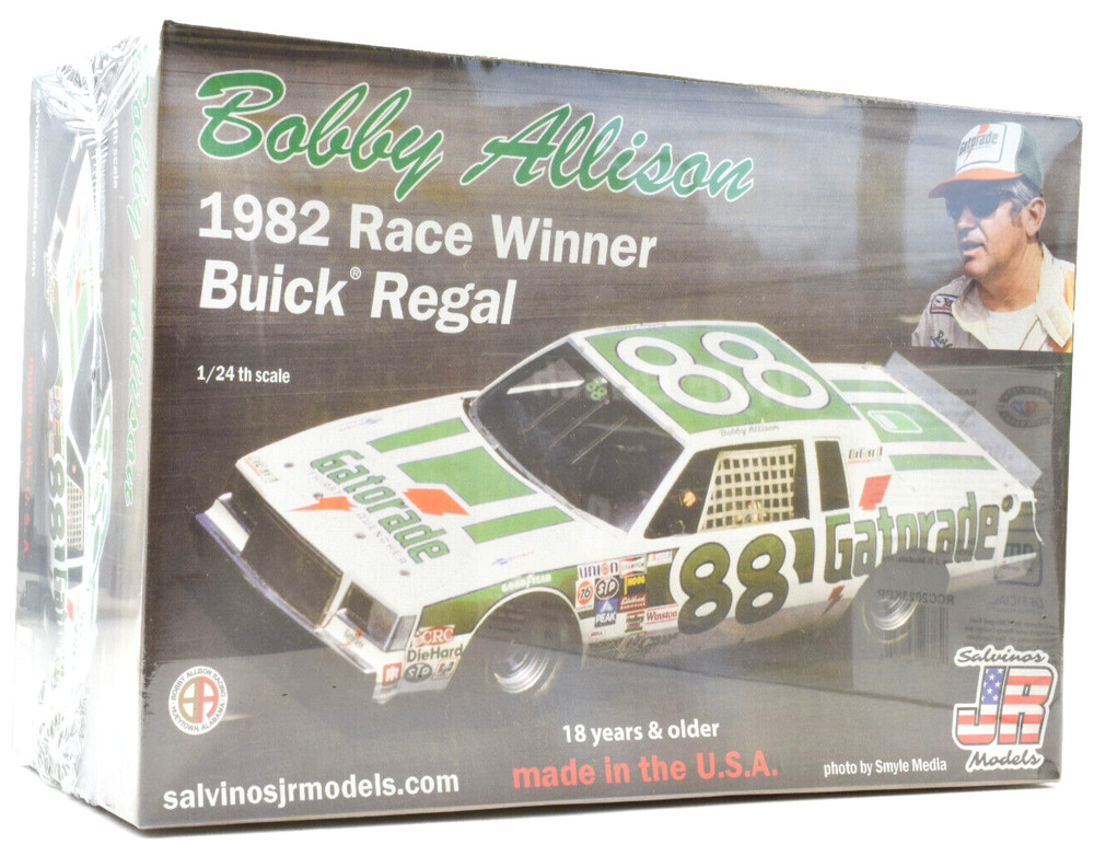 Salvinos JR Models Bobby Allison “Gatorade” 1982 Buick Regal 1/24 Model Car Kit