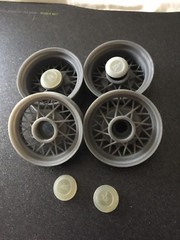 1:8 3d Printed Original Style Wire Wheels/caps Tires Not Included