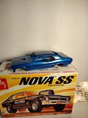 AMT 1/25 Scale Chevy Nova SS Pro Stocker Plastic Model Kit Open Box Started