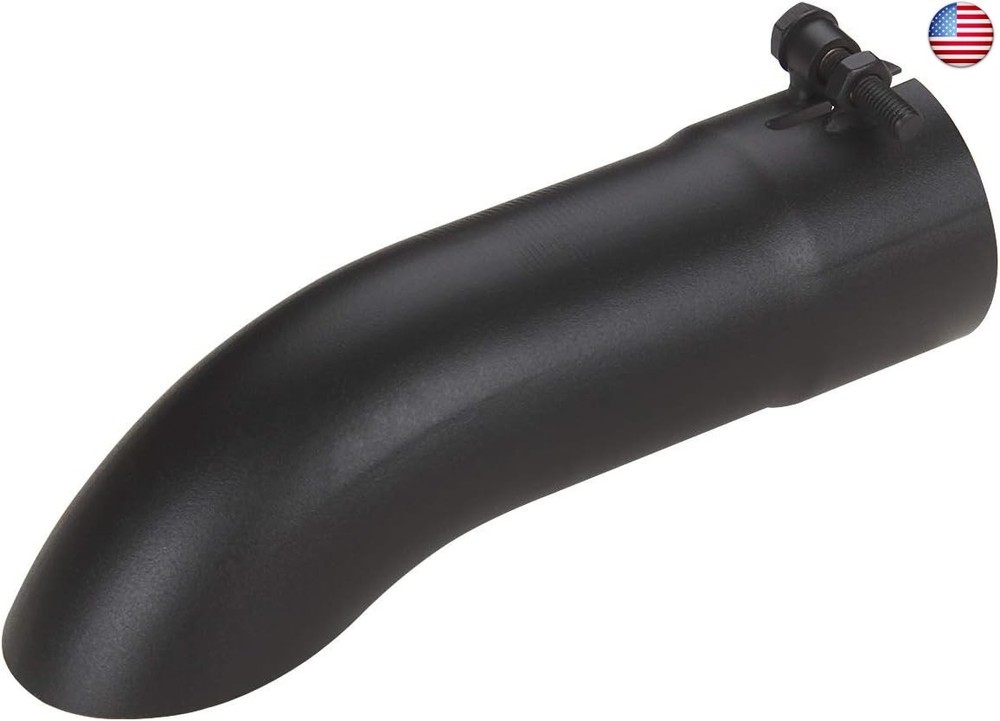 LCGP 2.5 Inch Inlet Turn Down Bolt On Exhaust Tip, Standard 2 1/2 Inch Inside