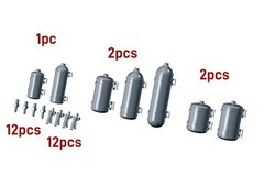 1/24 Racing Parts Set A [Fire Extinguishers / ECU sets / Dashboard Switces