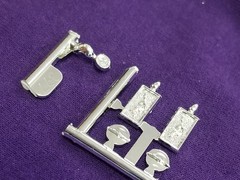 66 Ford Mustang GT GAS / FUEL CAP & LICENSE PLATES from AMT 1:25 Model Kit 1966