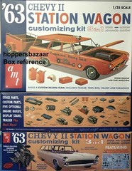 AMT 1963 Chevy II Nova 400 Wagon, Decals and Instructions 1/25 Scale