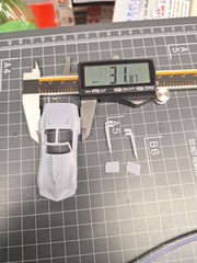 ABS Like Resin 3D Printed Corvette Summer 1/64 Scale Model Car Body