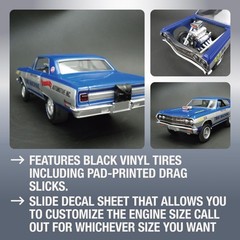 AMT 1/24 1965 Chevy Chevelle AWB Time Machine Plastic Model AMT1302