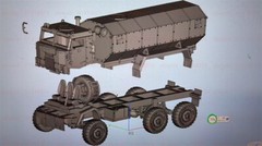 3d Printed 1/72/144 URAL 5323 Bulletproof Armored Vehicle Unpainted Kit
