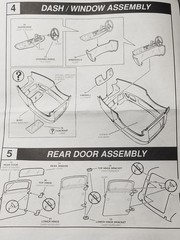 1939 Chevy SEDAN DELIVERY REAR DOOR for Revell Monogram 1:24 Model Kit 39