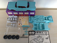 ULTRA RARE! ORIGINAL VINTAGE AMT 1959 EDSEL CORSAIR JR KIT *100% COMPLETE *L@@K!