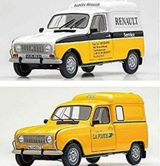 Ebro 1/24 Renault 4 Fulgonet Service Car Unassembled