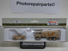 Roco Minitanks Modern German Unimog 2450 6×6 Truck & MB Wolf Jeep Lot#280BB©